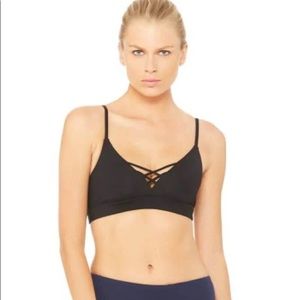 Alo Yoga Black Women's Interlace Bra Size small